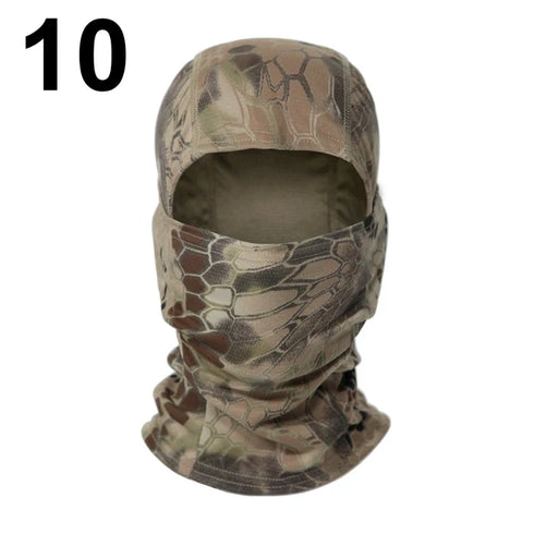 Tactical Balaclava Full Face Mask Set Men Summer Snapback Sun Hat Outdoor Hunting Camouflage Balaclava